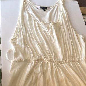 American Eagle Ivory Tie back top